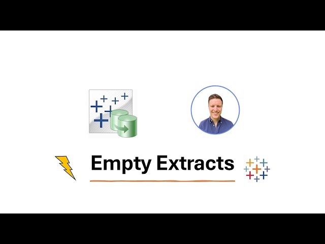How to Create an Empty Extract in Tableau
