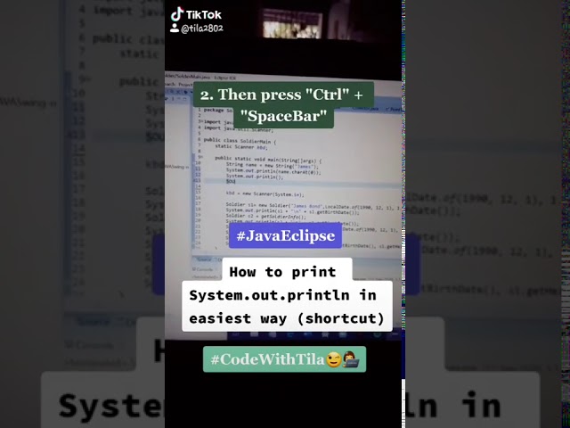 Tips&Tricks How To Print "System.out.println" in easiest way(shortcut)