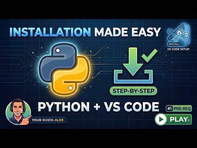 Let's set up Python and VS Code. First, download Python from the official site.