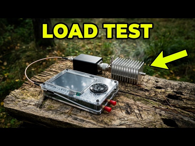 PortaPack. 27 and 868 MHz bands, in the woods. Testing a radiating load resistor.