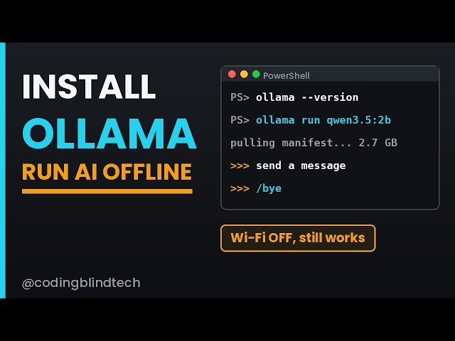 Install Ollama on Windows and Run AI Offline