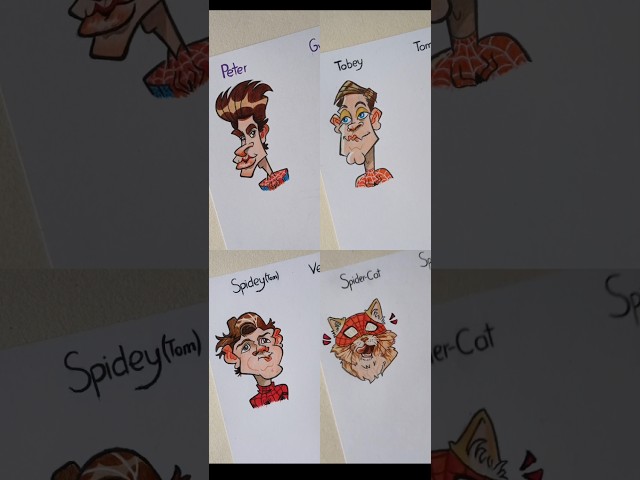 Which one is best ? #spiderman #movie #shorts #drawing #spiderverse