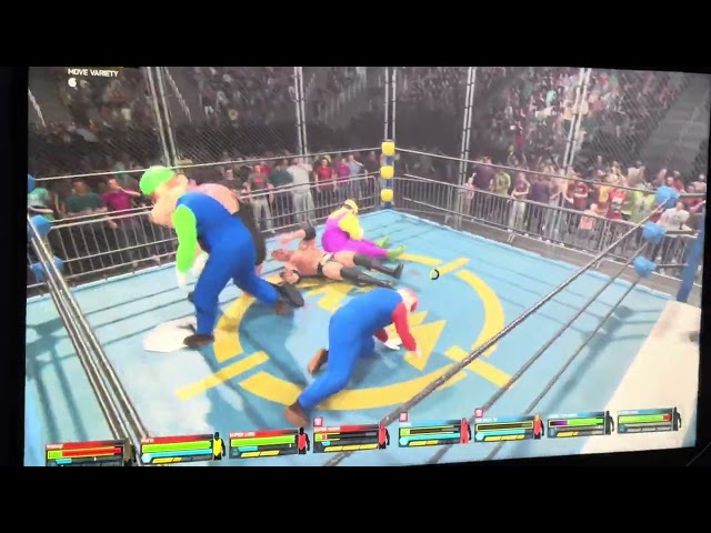 Ryan is playing the Wresting Game & Logan is watching too