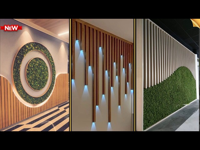 Modern PVC Wall Panel Designs | Stylish PVC Wall Cladding & GRASS Interior Wall Ideas #WALL #50