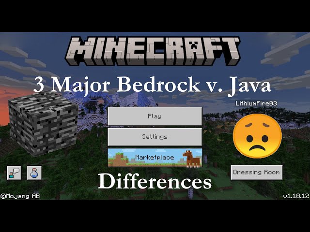 Minecraft: Bedrock vs. Java Comparison (1.18)
