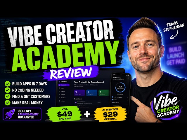 Vibe Creator Academy Review - Is Travis Stephenson's Vibe Coding Course Legit or Overhyped?