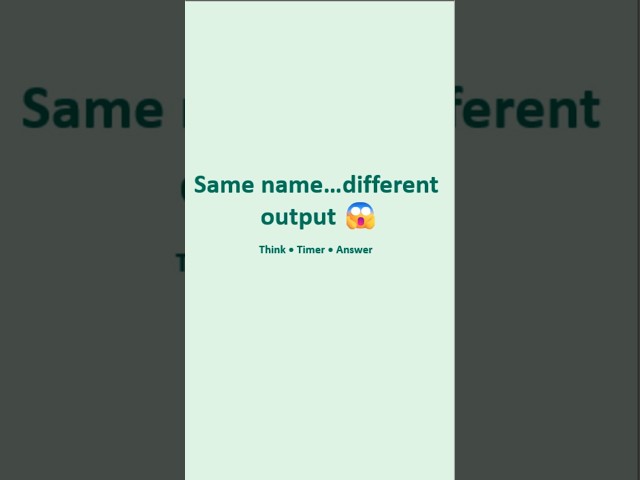 Same Variable Name… Different Output 😱 | Java Inheritance Trap