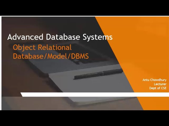 Object-Relational DBMS | Oracle Object Types & Inheritance (Lecture Recording)