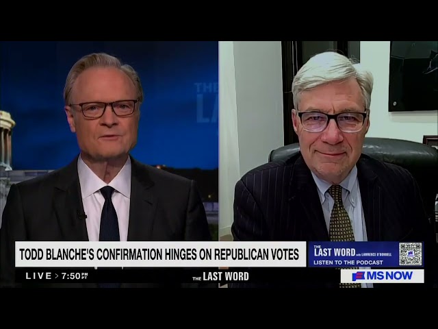 Sen. Whitehouse to Lawrence: "AG Blanche Will Debase Himself to Placate and Please His Boss Trump"