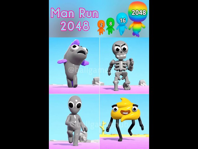 Man Runner 2048 #ballgameshub #manrunner2048