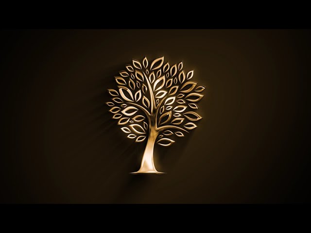 Mystical Gold Tree Growing | Luxury Icon Animation