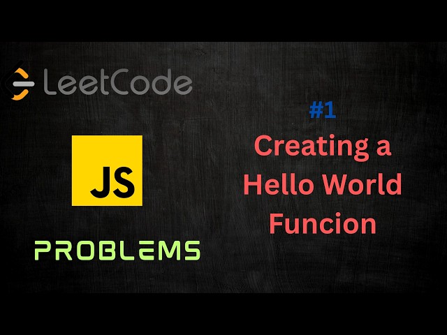 JS Leetcode #1 Create a Hello World function     #coding #fullstack #javascript #js