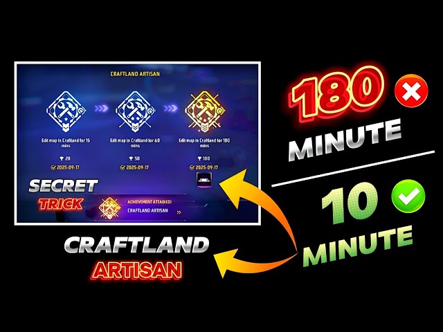 HOW TO COMPLETE CRAFTLAND ARTISAN ACHIEVEMENT MISSION IN 10 MINUTES || (NO CLICKBET ❌ 100% REAL ✅)