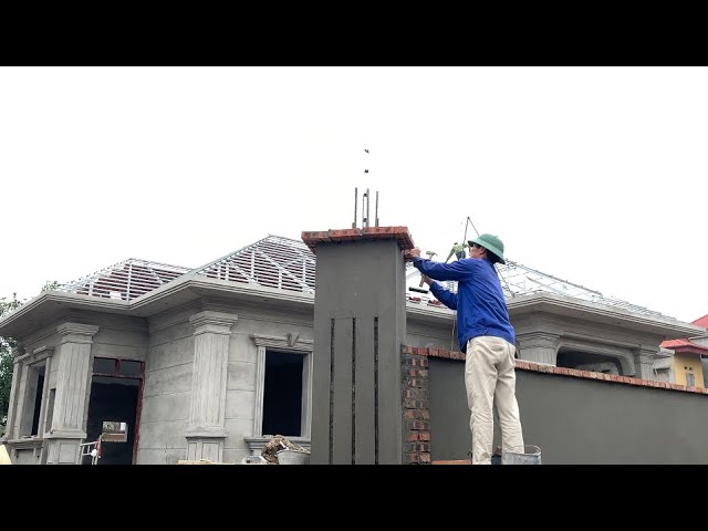 Traditional Technical Knowledge Building Strong Pillars from Bricks and Cement in a New Style