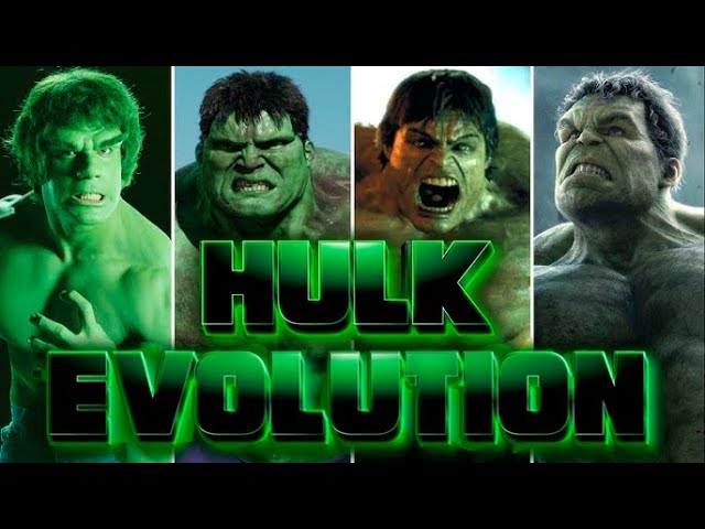 HULK EVOLUTION IN MOVIES AND TV (1978 - 2017)