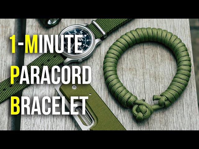 Quick Deploy Bracelet That You Can Make/Unravel It In 1 MINUTE!