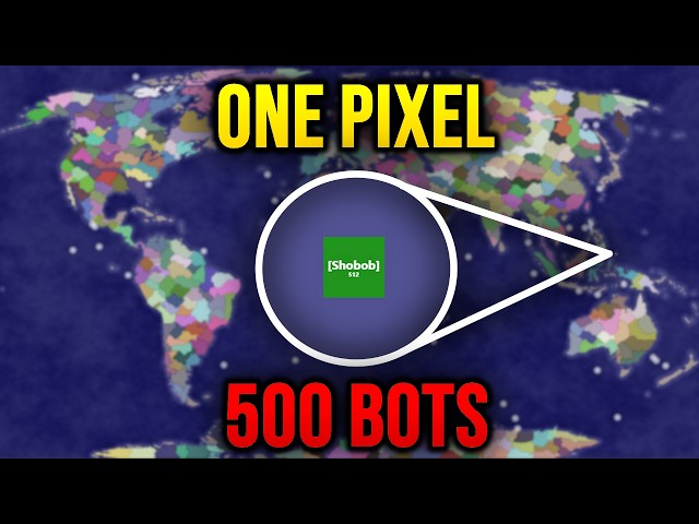 Can I beat 500 IMPOSSIBLE Bots from ONE Pixel?