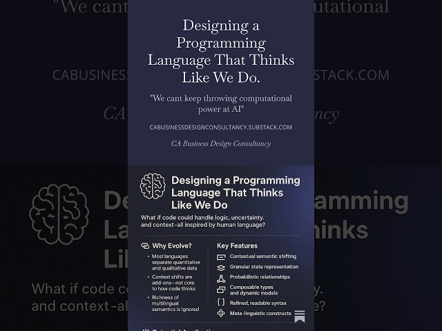 Designing a Programming Language, that “Thinks Like We Do” Part 2