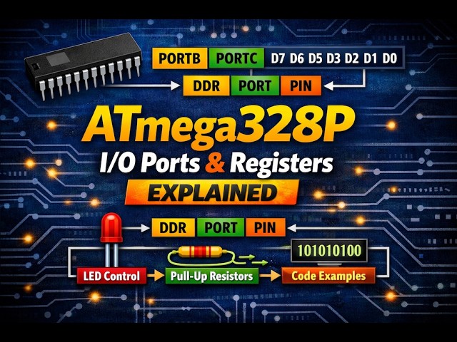 CSCI 2230|NMSU|Sp'26|W6D1|ATmega328P|I/O Ports and Registers Explained