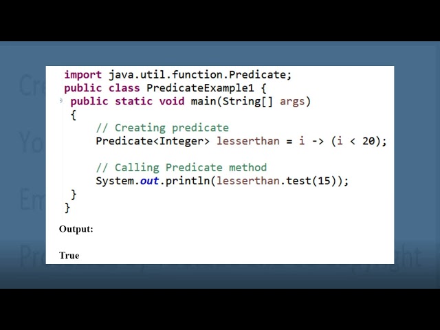 Computer Engineering and Science: Java - Predicate explain and example. Functional Interface. Part 1