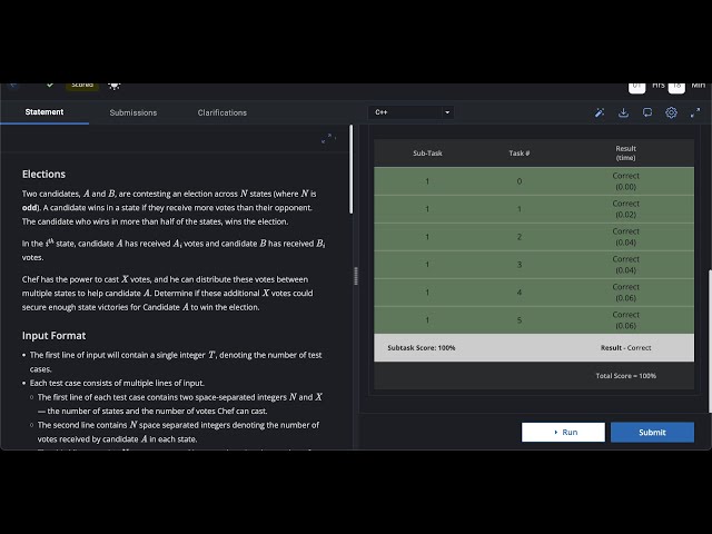 CodeChef Starters 164 | Swap and Flip | Solution