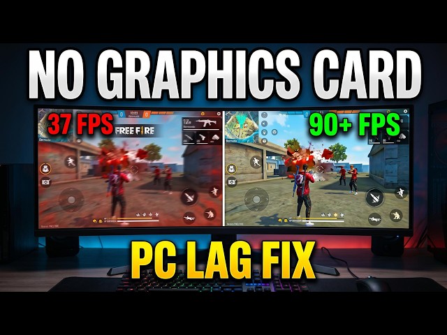 37 FPS? Fix Free Fire PC Lag — Without Graphics Card💻