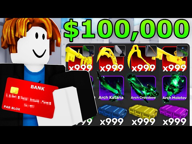 Buying EVERY SKIN as a NOOB in Roblox Rivals!