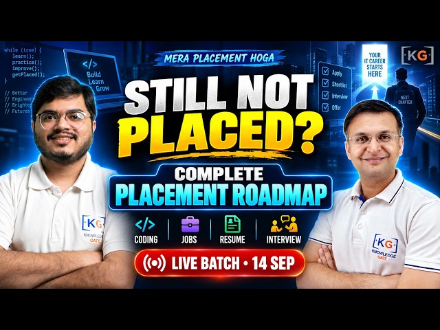 Complete Placement Preparation Roadmap 2026 | Aptitude, Coding, Resume, Interview & Jobs