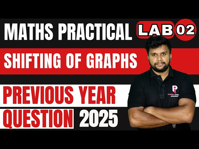 PLUS TWO MATHS PRACTICAL  EXAMINATION 2026 | LAB 2 - SHIFTING OF GRAPHS | PYQ 2025 |