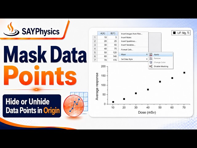How to Mask Data Points in OriginPro