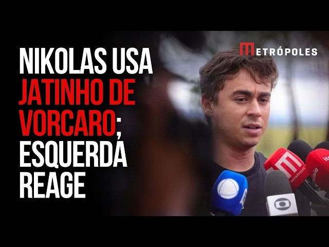Esquerda reage a uso de jatinho de Vorcaro por Nikolas