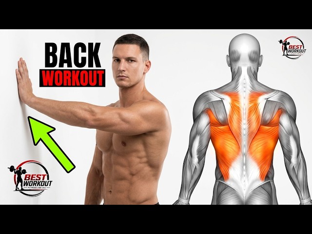 Advanced Back Workout at Home [Using a Wall] (Pull-Up Alternative)