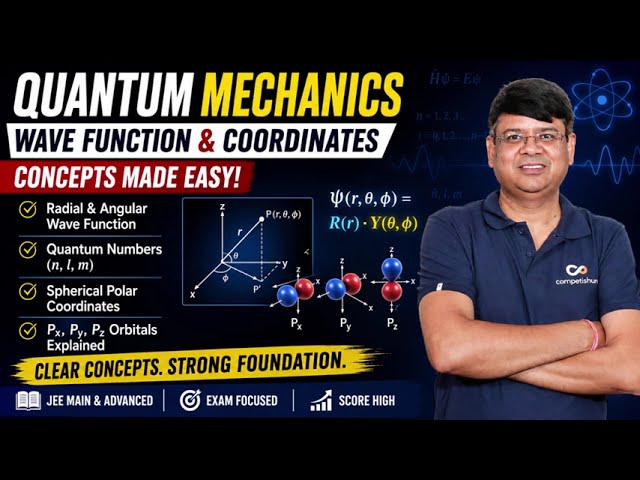 JEE Advanced 2027 Quantum Mechanics Spherical Polar Coordinates #alksir @competishun @MohitTyagi