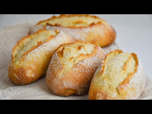 Crusty Homemade Bread – No Kneading!