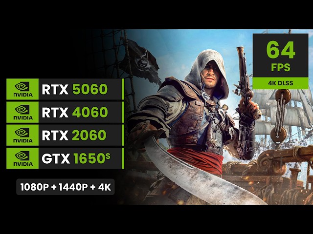 Assassin's Creed Black Flag Resynced | RTX 5060, 4060, 2060, 1650 Super