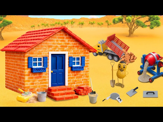 DIY Construction Project - Building a Simple Brick House Step by Step