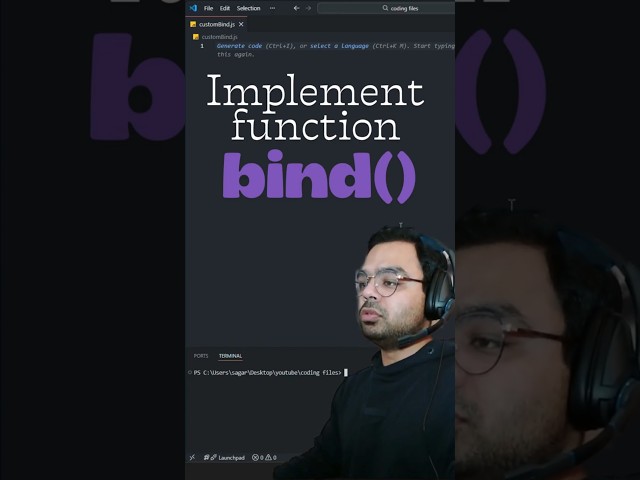 Bind() function. This 5-Line Code DESTROYS JavaScript Interviews