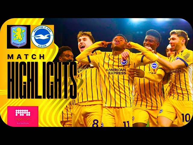 Simon Adingra Goal | Aston Villa vs Brighton 2-2 Highlights | Premier League 2024/25