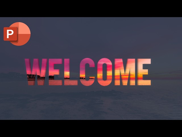 How to Create a Cinematic Welcome Slide in PowerPoint | Stunning Slide Design