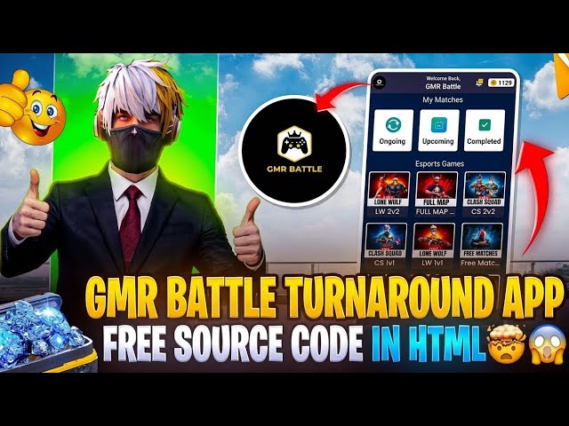 GMR Battle Tournament App Source Code Free 🔥 Full Android App with Admin Panel
