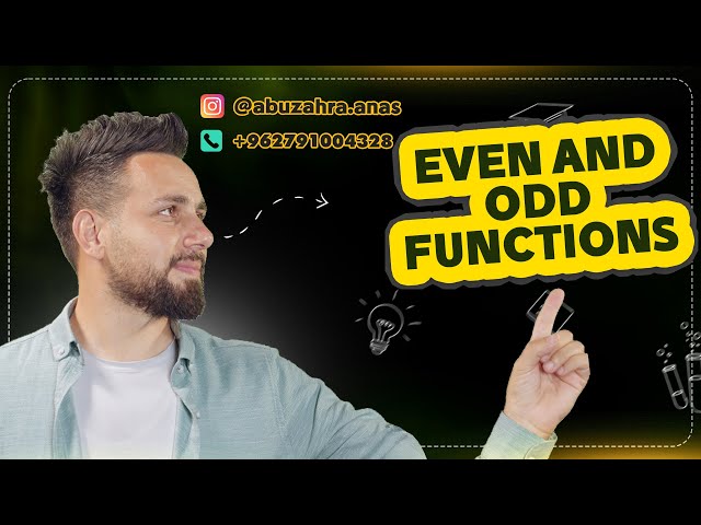 Calculus 2024 - Even and Odd functions