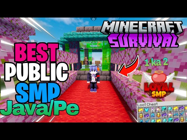 💥🎊Join Best Public Smp Server For Minecraft | Java + PE | 24/7 Online |📌 Free To Join