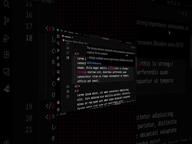 HTML EM, STRONG, U, I ELEMENTS | HTML TEXT ELEMENTS | HTML CSS PART 1