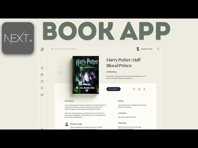 [NEXTJS]  Book Reader App from Scratch with NextJS. You can highlight text too.