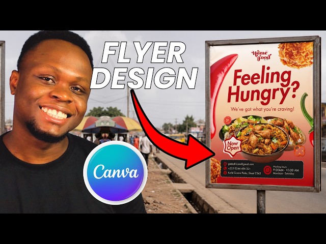 I Designed a Flyer in Canva That Makes People Hungry