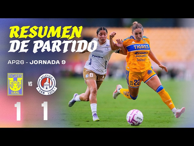 📹 Resumen | Tigres Femenil 1-1 Atlético de San Luis | Jornada 9 | Apertura 2026 | Liga MX Femenil
