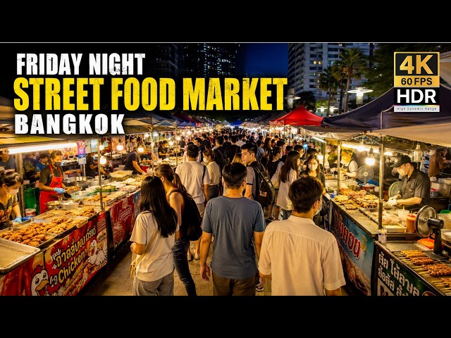 Tourists Miss This! 🧺 Inside Bangkok’s SWU Friday Night Street Food Market [4K HDR]