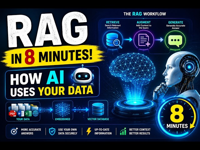 RAG Explained in 8 Minutes 🚀 | How AI Finds, Understands & Uses Your Data | @BloomShine-o2q