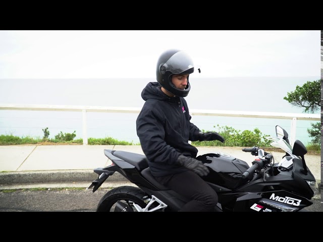 Braaap Moto3 Walkaround - Hear the sports muffler, See its size & riding position