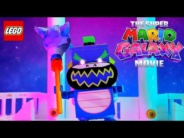 Bowser Jr VS Mario and Luigi Fight Scene In LEGO | Super Mario Galaxy Movie
